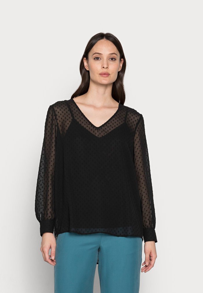 Chemisier Anna Field V Neck Noir Femme | GPI-4523623